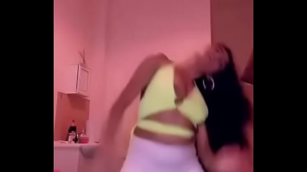 Tit falls out while she is dancing online 