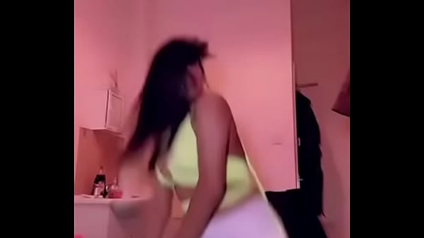 Tit falls out while she is dancing online