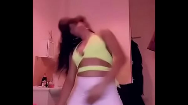 Tit falls out while she is dancing online 