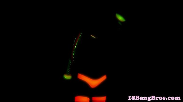 Dancing teen drilled in many positions 