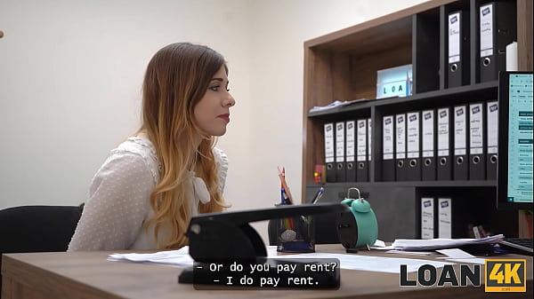 Loan4k czech girl with big tits is sucking dick in his office