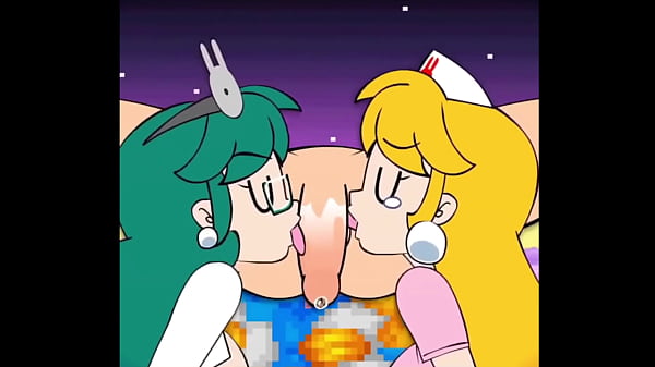 Peach And Her Friend With One Guy thumbnail