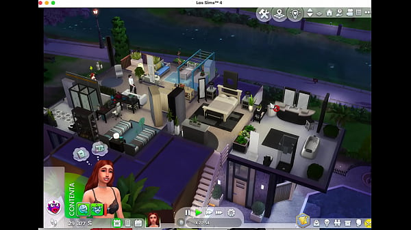 Sexy pelirroja y recién casado Sims 4