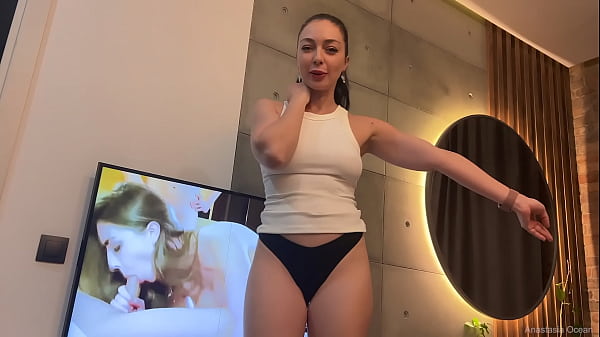 Play MP4 - My stepsister didn't mind to show me her body for my pleasure and kissed my cock when i cum&period;