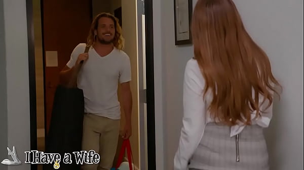 Naughty America Penelope Kay rubs and_tugs a married man