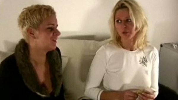 2 busty amateur Milf share one cock with cumshot 