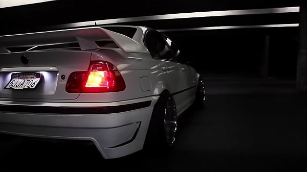 Barely legal white e46 gets slammed 
