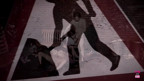 A super slutty brunette girlwas banged by these twolucky studs on_the bench