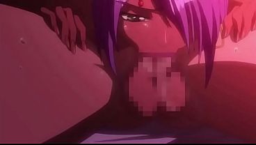 Dark skinned hentai girl gets mouthful of_cum