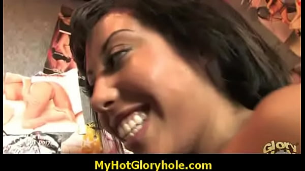 I love to suck a big cock trough a gloryhole 7 