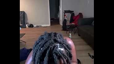 Play MP4 - Meta glasses view of a sloppy DarkChocolateBarbie blowjob