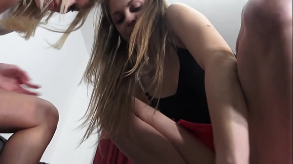 Brat girls trample face slap & spit fun