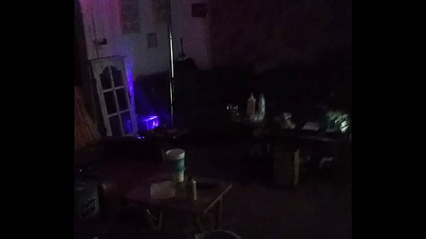 Striper pole in living room 