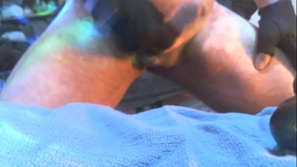 Solos stoking then_Jacking_on a dildo