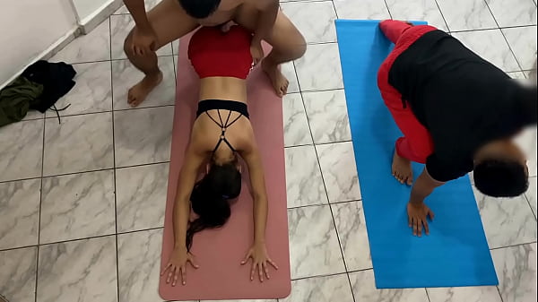 The Trainer Gropes Me In Front Of My Boyfriend And It Turns Me On My Boyfriend Noticed But He Likes To Be Cuckold thumbnail