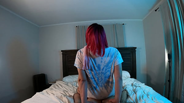 TS Fucked Cowgirl in Chastity