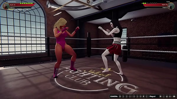 Bambi vs yuna nf3d female mma combat ring