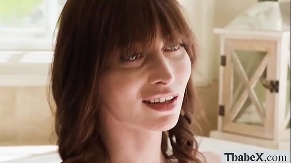 Busty brunette tranny babe Korra Del Rio and her boyfriend are relaxing together in the bathtub and gves his big cock a deepthroat blowjob. 