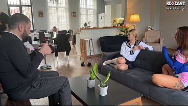 Backstage Anal! Stepmom Gets Pussy Fucked While Stepdaughter&rsquo_s Ass Gets Destroyed on Set!