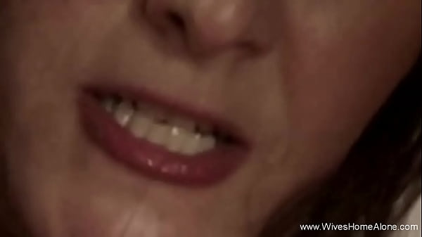 Happy Brunette_Housewife Showing Off And Plays_Pussy Alone