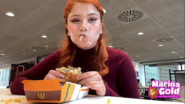Sperm Covered Teen Eats Mcdonalds thumbnail