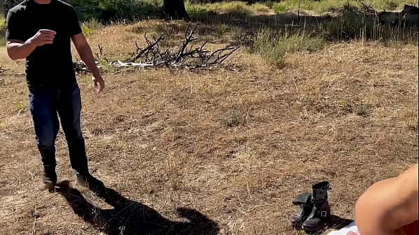 Two Milfs Seduce Hiker With Their Big Tits and Pussies 