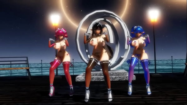 MMD_Elf Maidand Friends Dance Like_A Bitch
