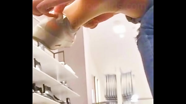 Candid Feet Wet sweaty stinky nylons put on sneakers with_sweaty nylon feet Shoeplay Nylons feet