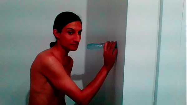 Play MP4 - Petite Tgirl Natasha Rotten Sucks Wall Mount Dildo Lovingly