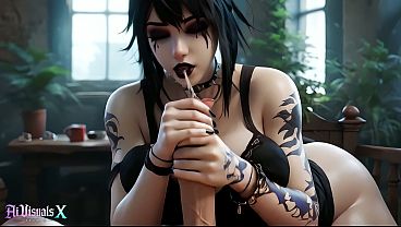My Friend&rsquo_s Goth GF Messaged Me - Meet Me at the Forest House (AI Generated)