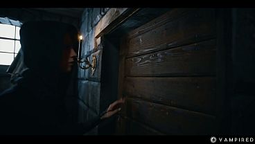 Sexy vampire lesbian threesome girls getting mesmerize into slave submission