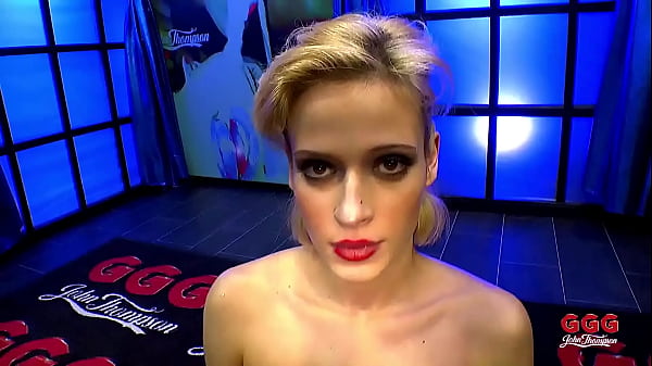 GGG John Thompson NAUGHTY BLONDE FIRST TIME AT GGG SPERM STUDIO