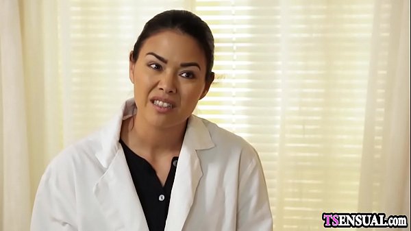 Play MP4 - Latina nurse shemale anal fucks a crazy patients ass