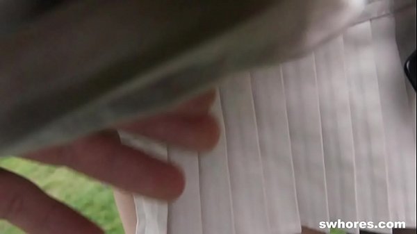 Amazing brunette slut fucks for little money