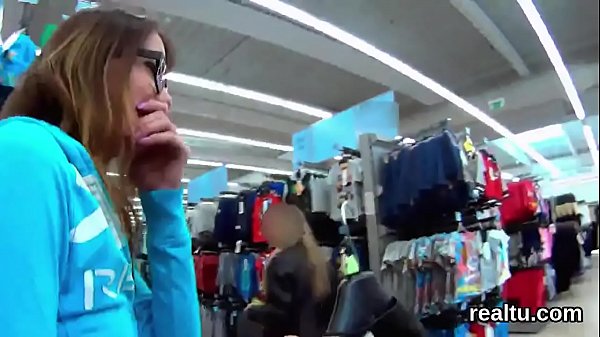 Flawless czech nympho was seduced in the mall and rode in pov 