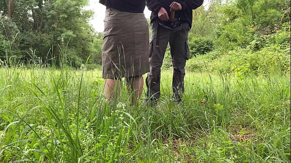 Play MP4 - Sexy MILF sucks my cock after I pee in nature