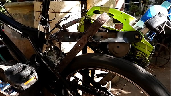 Wide open throttle chainsaw bike 