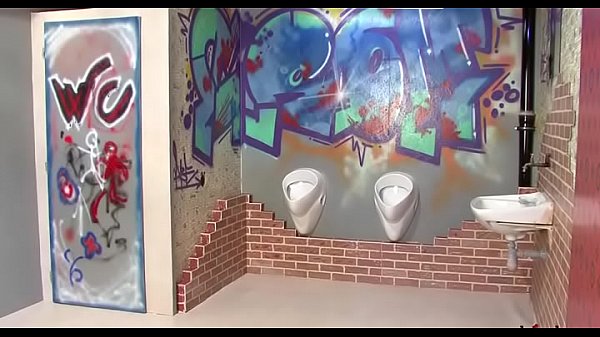 Hottie reveals sexy_a hole at gloryhole taking a bigload slime