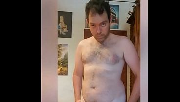 Nude boy In room