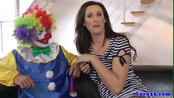 Play MP4 - Bizarre british milf pussy fucked by clown