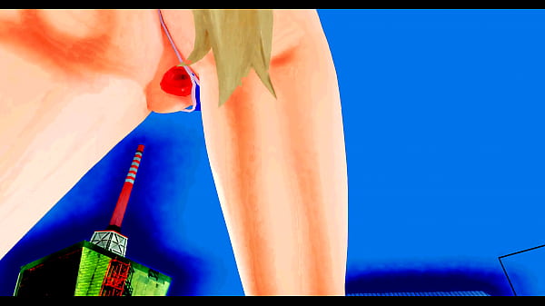 animegirl with open_pussy dancing and singing