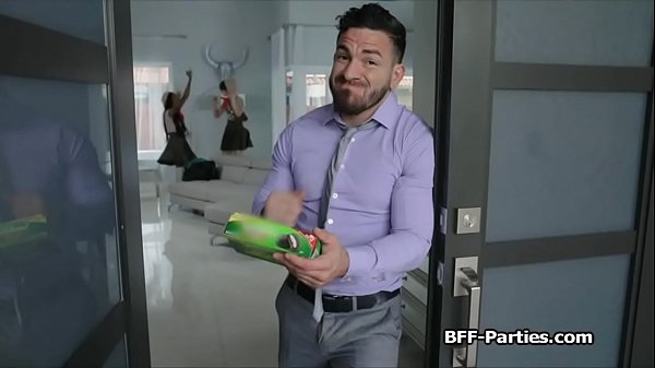 Sexy scouts playing with neighbors_hard dick