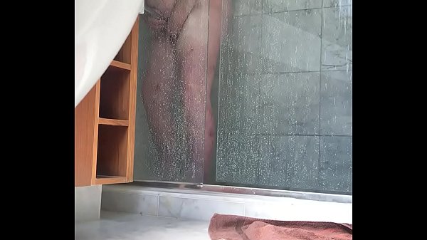 Fatwife caught masturbating in shower