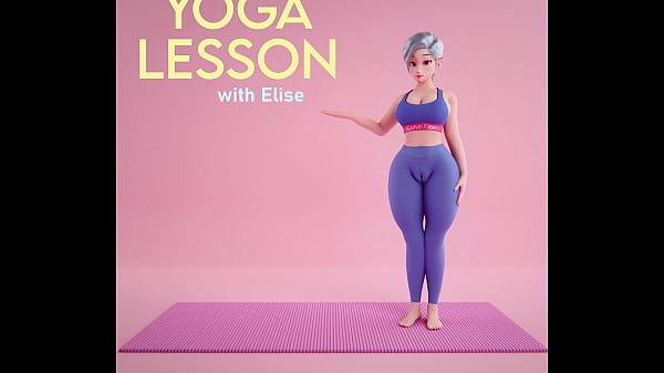Yoga lessons 3d animation