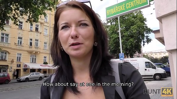 HUNT4K. Cuckold is ready to watch how his chick is having dirty fun 