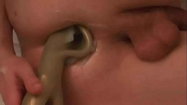 Digging Deep with strange shovel dildo 