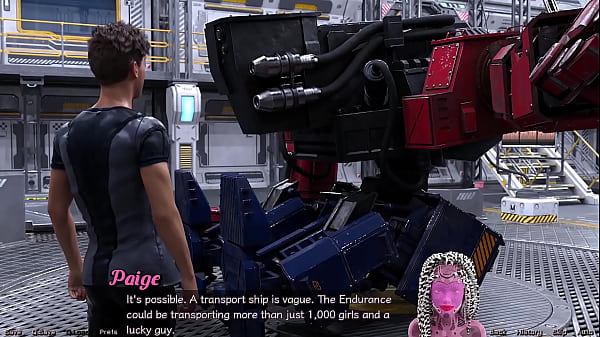 Stranded in space #18 flirting with a half robot girl 