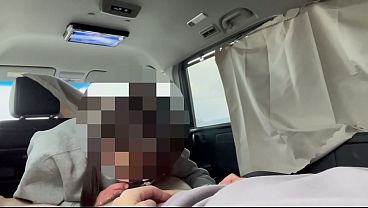 Car sex, the window is only half closed with a curtain so it's completely visible from the outside! So exciting. Looking for people who want to watch, including fellatio and cumming inside! 