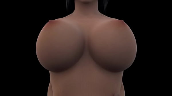 Virtual busty babe POV bouncing boobs