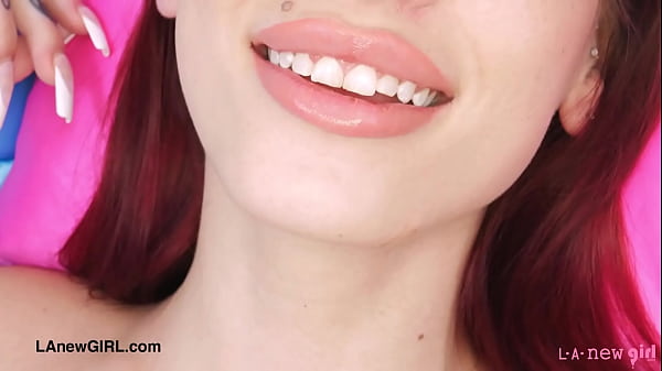 Stunning brunette model naked close up